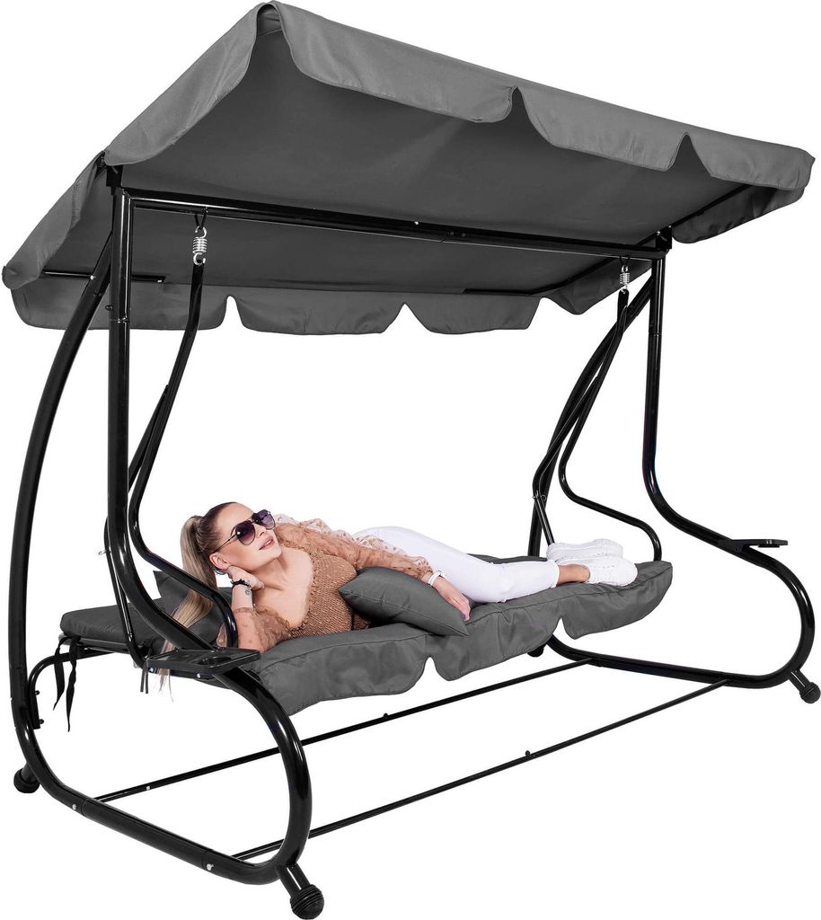 Hollywoodschaukel Gartenschaukel 4-Sitzer 220 x 162 cm Produktbild 5