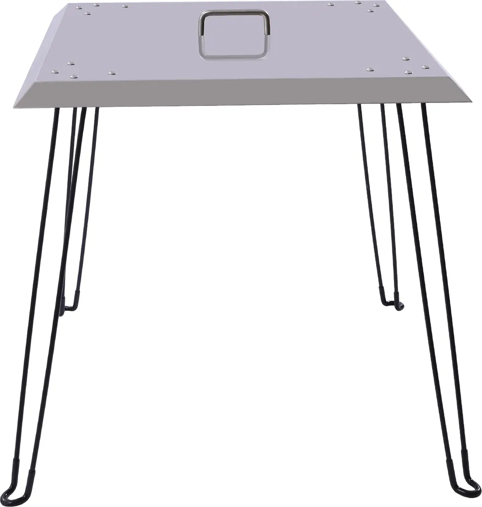 Couvercle de protection inox pour brasero 61cm, idéal contre la pluie