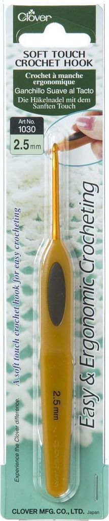 Clover Häkelnadeln Soft Touch : 2,50mm