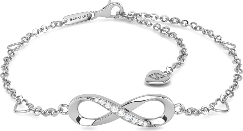 SERASAR | Fußkettchen aus Sterlingsilber [Infinity] mit Produktbild 1
