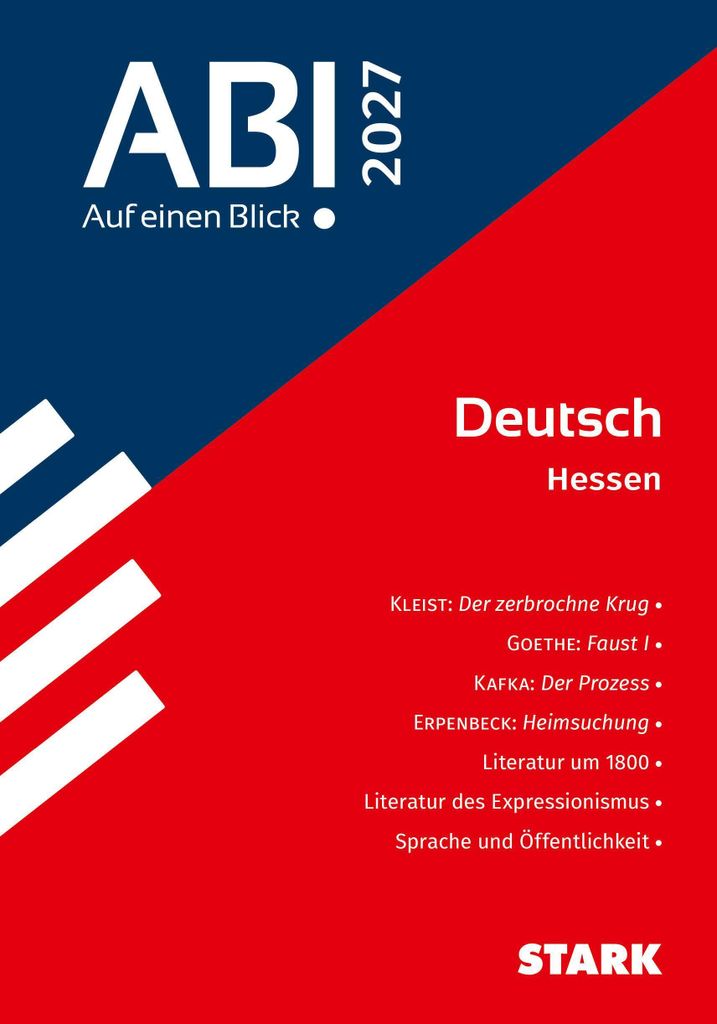 STARK Deutsch - Abi - Auf einen Blick! 2027 Hessen Produktbild 