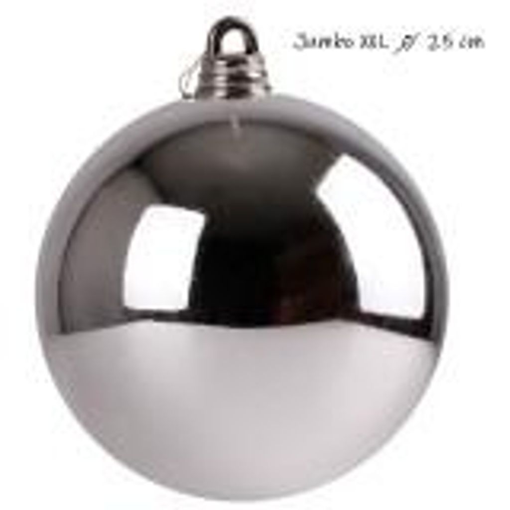 Christbaumkugel Weihnachtskugel ⌀ 25 cm silber Baumschmuck Produktbild 