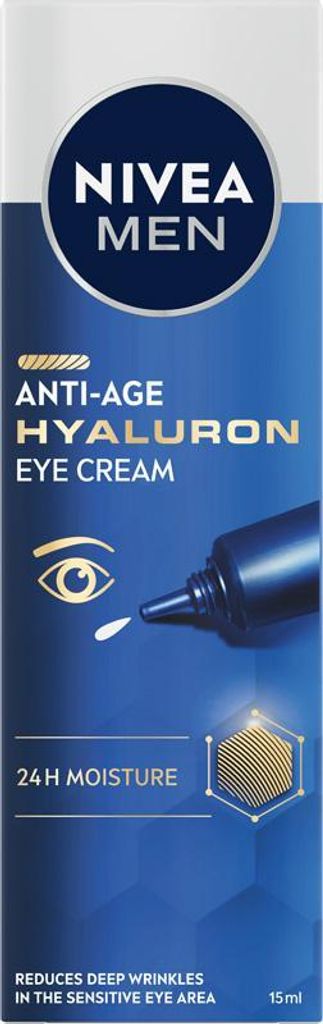 NIVEA MEN Hyaluron Anti-Falten-Augencreme für Männer 15 ml