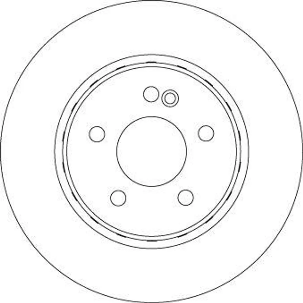 Disque de frein TRW DF6646S OE A0004230512 pour Mercedes Classe C W205