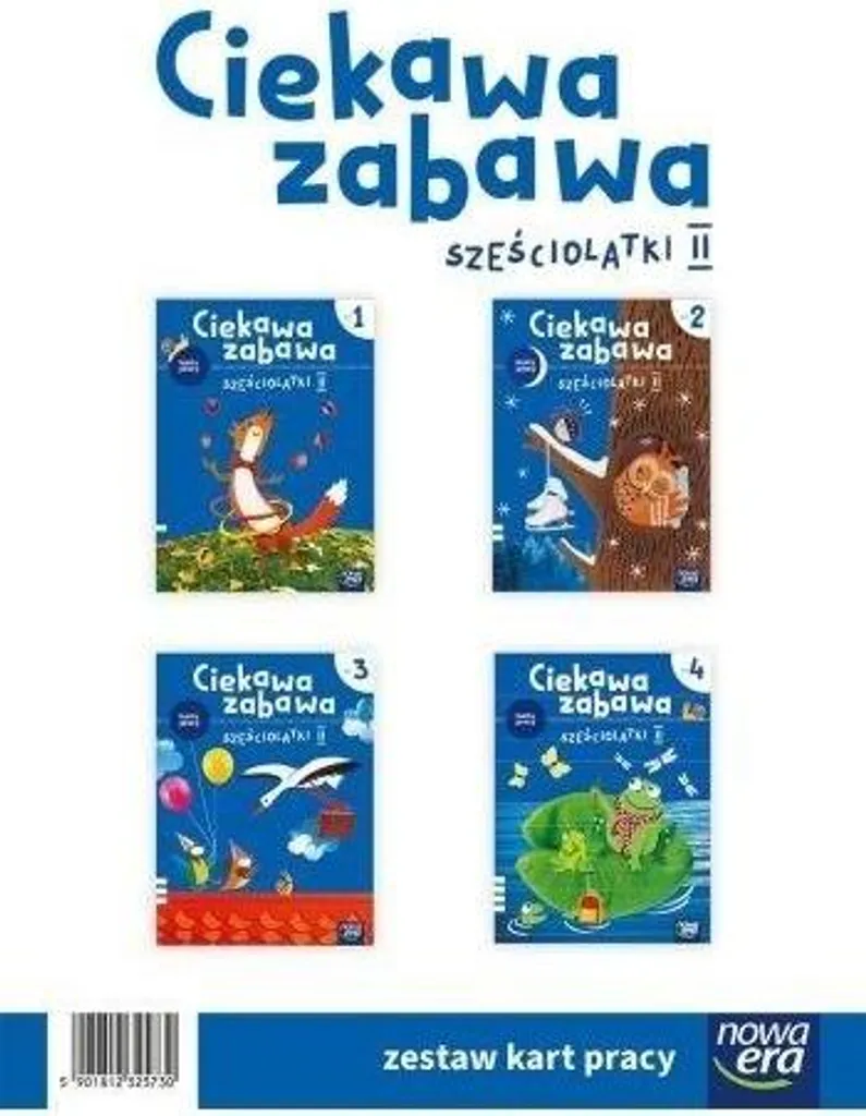 Cahiers de Vacances 6 ans Ciekawa Zabawa Karty Pracy Volumes 1 à 4