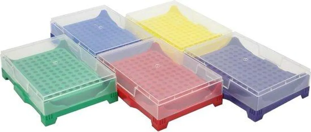 Lot de 5 boîtes de recyclage en polypropylène PP empilables colorées
