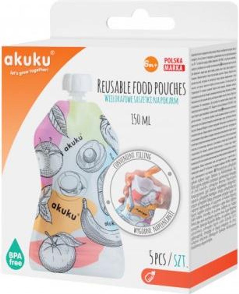 A0056 Saszetki Wielorazowe Na Pokarm Zdjęcie produktu 