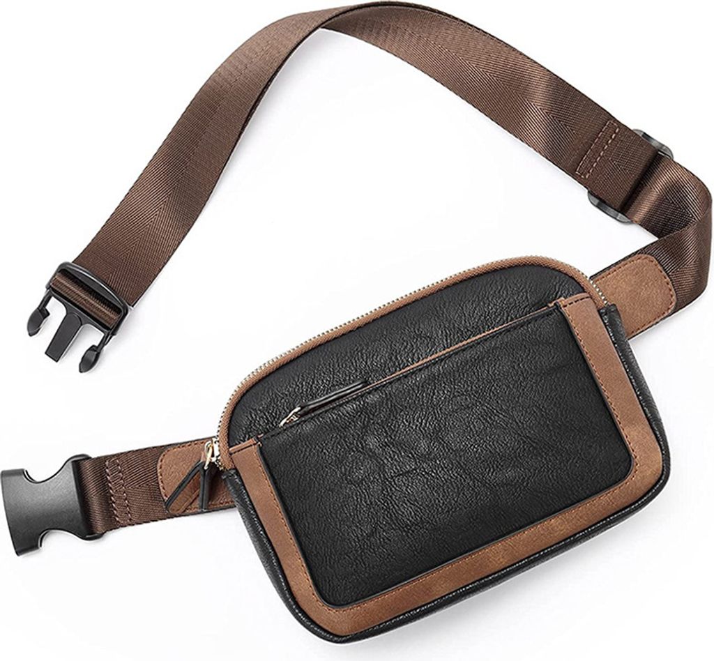 INF Stylische Gürteltasche B-602 - Verstellbar & Wasserdicht Schwarz