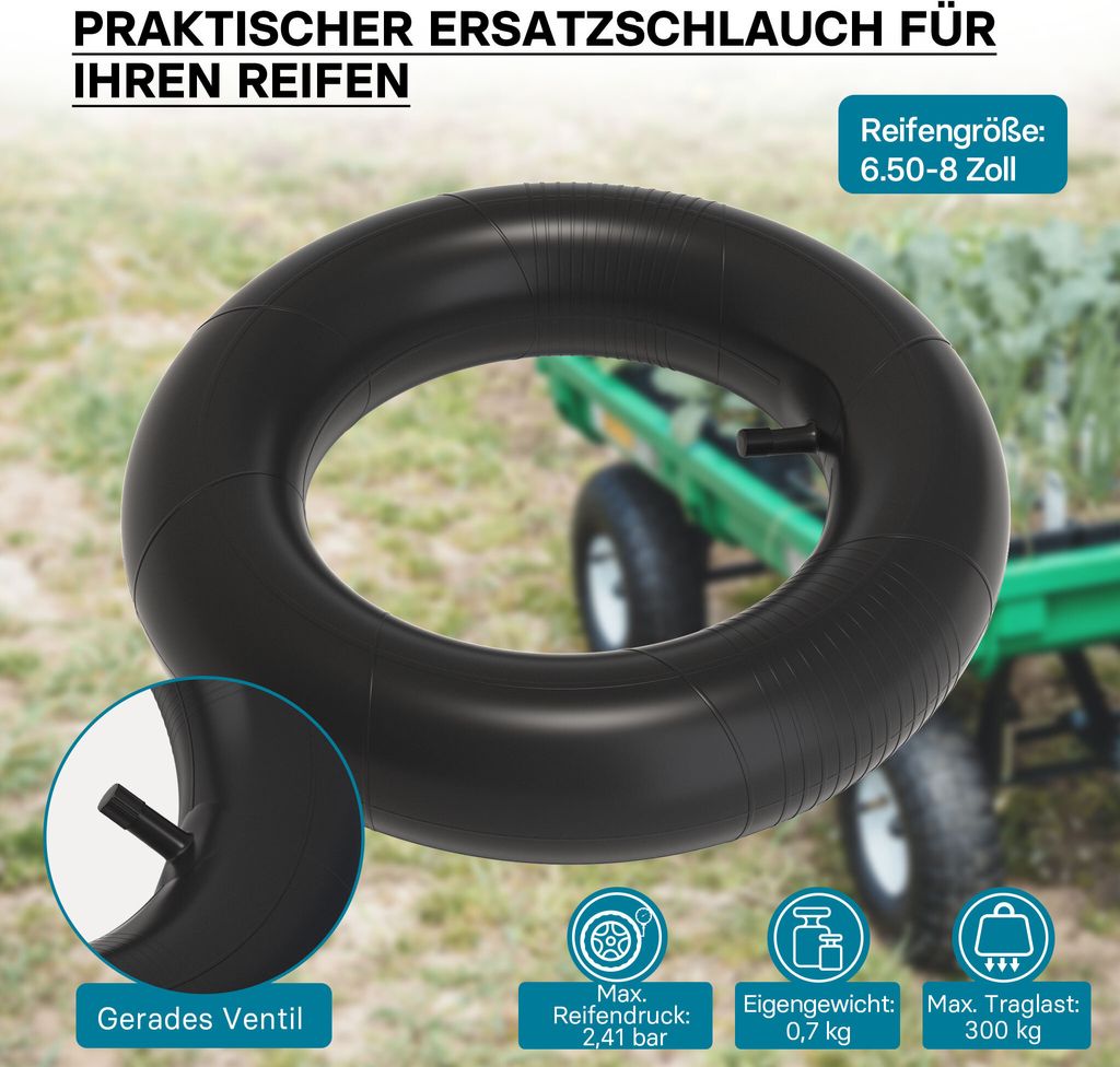 Rasenmäherreifen 13x5.00-6 S2101 Mit Schlauch - Narubb Qualität Für Rasentraktor & Aufsitzmäher