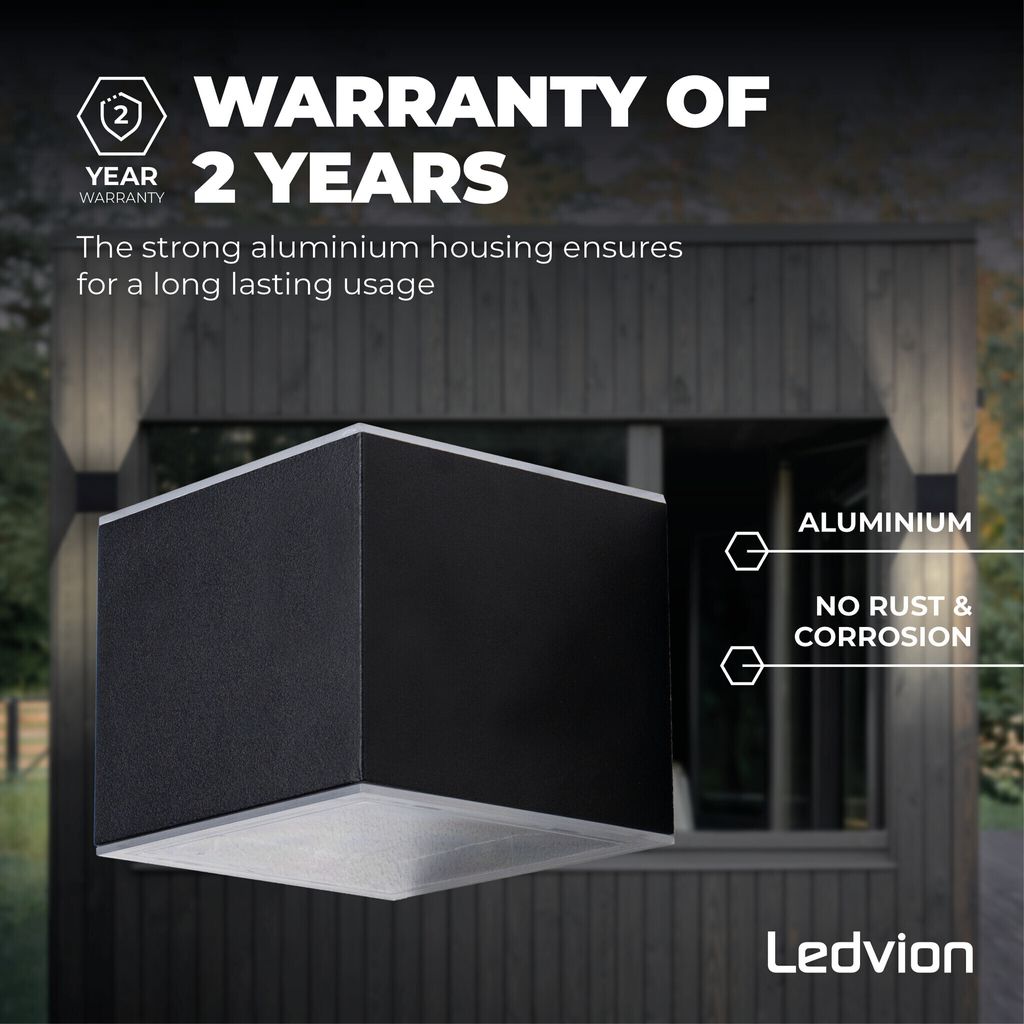 Ledvion Solar Wandleuchte, 1W, 25 Lumen, 3000K, IP44, Produktbild 4