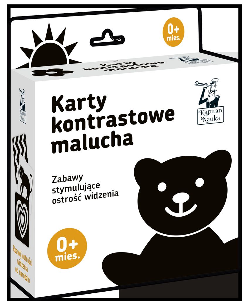 Kontrastkarten Kleinkind Teddybär 0m+, Captain Science Immagine del prodotto 