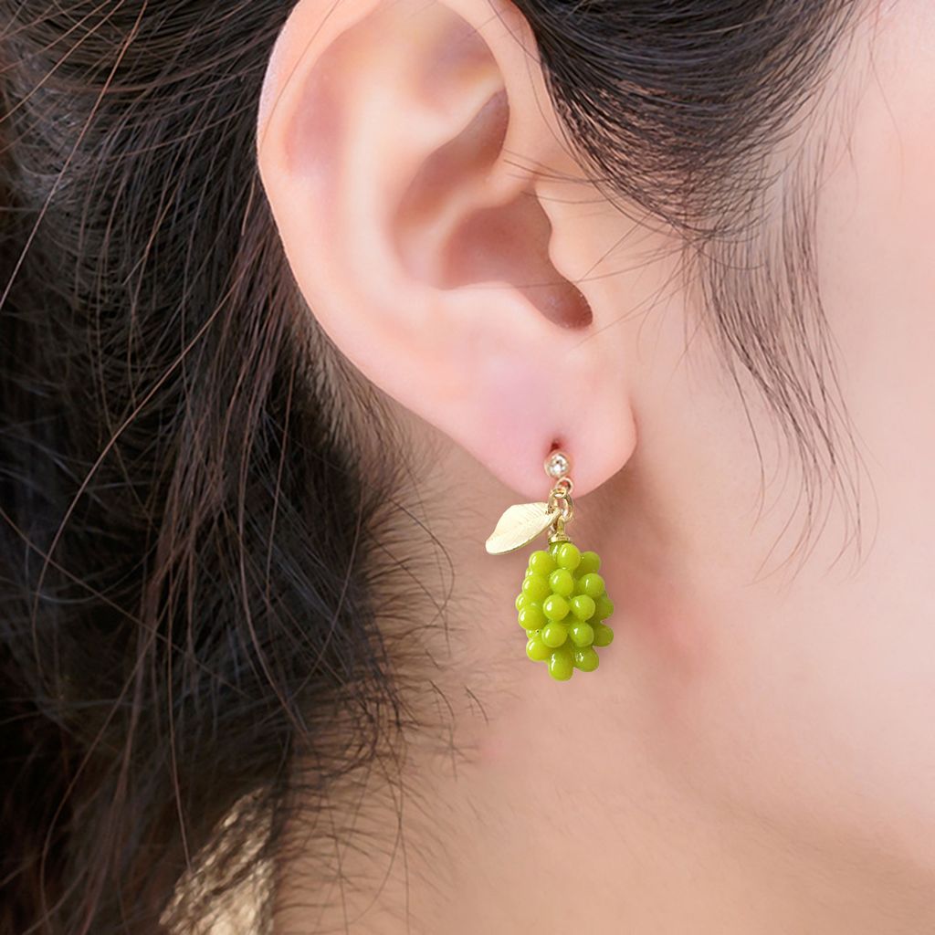 1 Paar Ohrstecker Traube Japan Koreanischer Stil Schmuck Grüne Frucht Ohrstecker Schmuck Geschenke