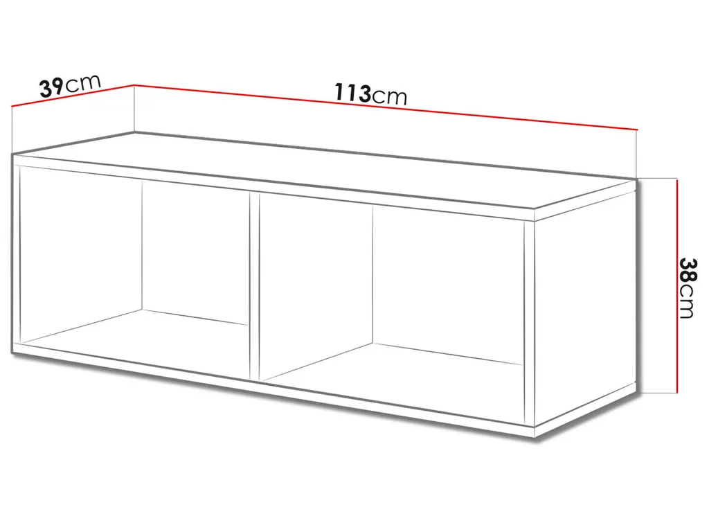 Étagère suspendue NORMANDIA anthracite – Rangement mural moderne et chic