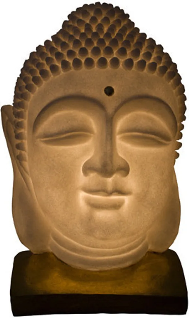 Lampe Bouddha Grès Fine Asianliving : Déco Zen Stable et Durable