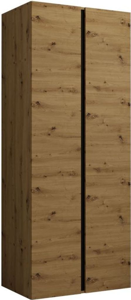 Šatní skříň do předsíně 74 cm SELAND - dub artisan / černá Obrázek produktu 