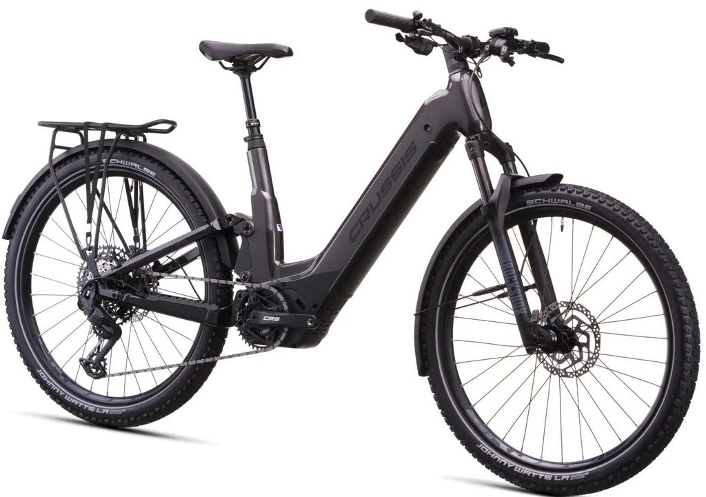 E-City Bike Fully 27,5" Crussis Modell ONE Country full 10.11 715Wh 19,88Ah 95Nm 2026 Rahmengröße 17,5"(44 cm) Grau