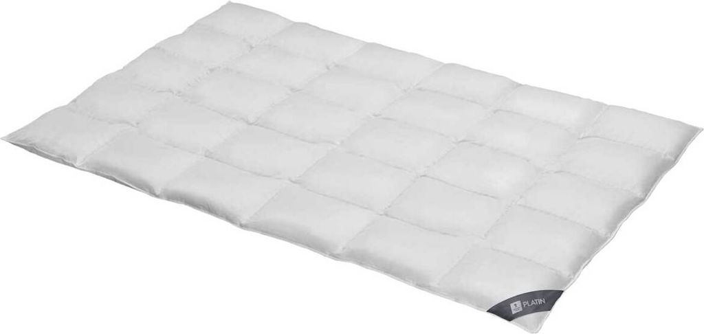 Daunendecke 155x200 cm 100 % Gänsedaunen Bettdecke Steppdecke Daunen SPESSARTTRAUM PLATIN