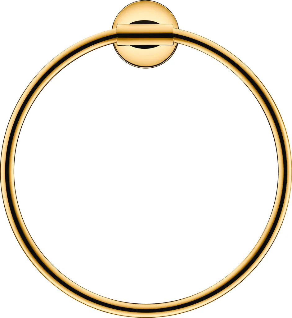 Porte-serviette rond Starck T Duravit 0099473400, design en métal chromé