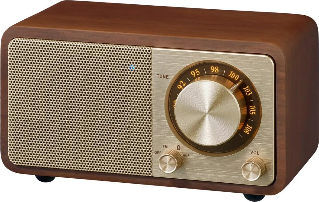 Enceinte Bluetooth et radio rétro Sangean WR-7 Plus pour bureau et salon