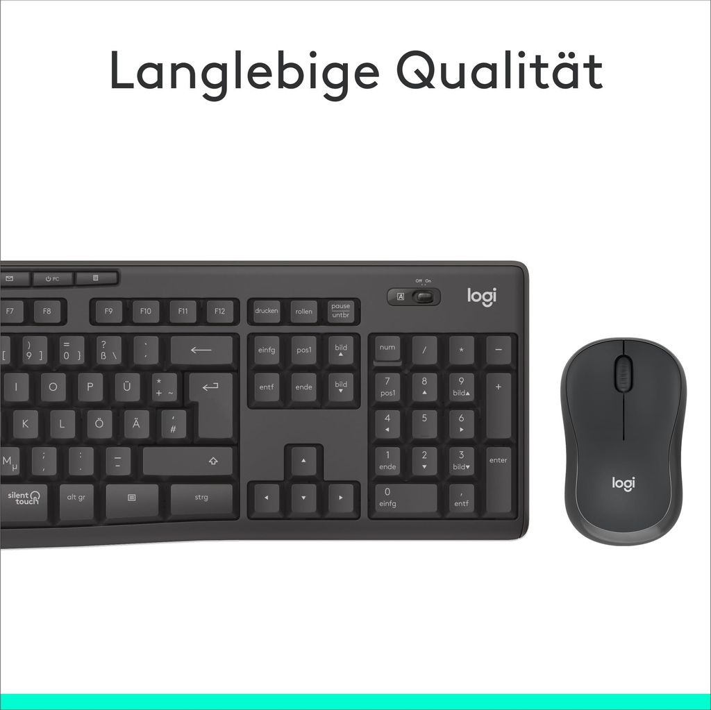 LOGITECH MK295 Silent Wireless Combo - GRAPHITE - DEU - Zdjęcie produktu 31
