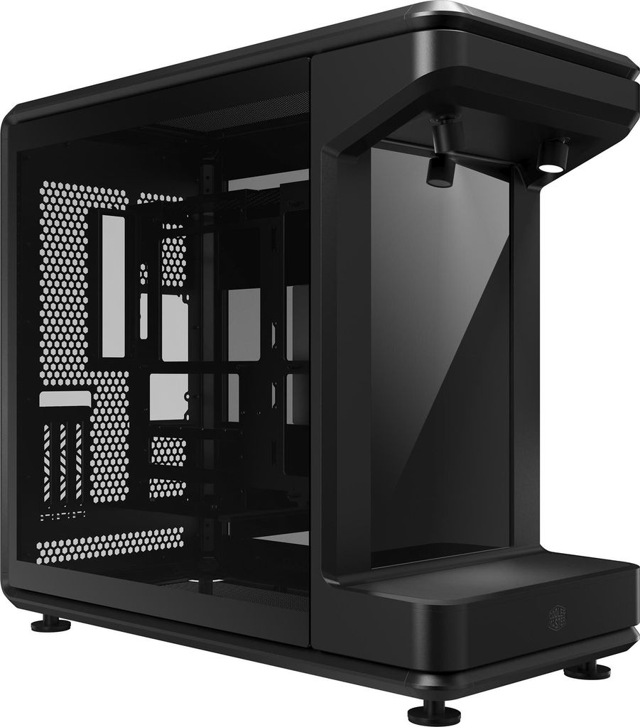 Cooler Master MasterFrame 360 Stage LCD , Tower-Gehäuse, (Tempered