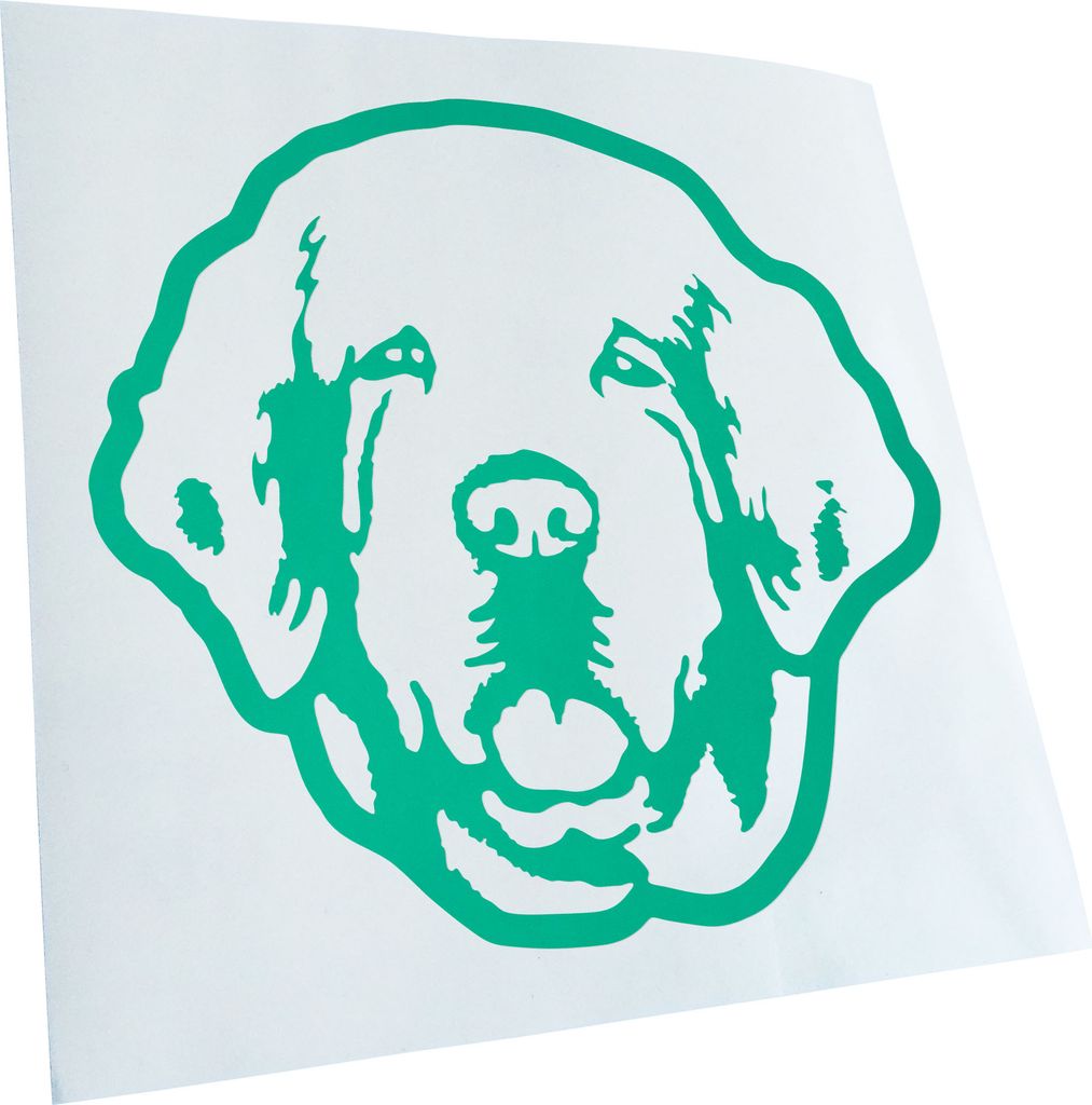 Kiwistar - Autoaufkleber - Clumber Spaniel Hund - Türkis - 24x22cm - Aufkleber für Auto, Laptop, Fahrrad, LKW, Motorrad mehrfarbig JDM Decal Racing