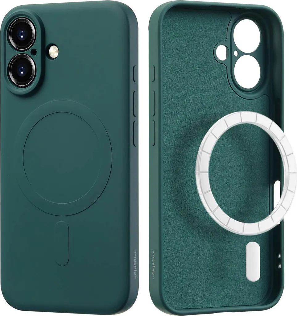 Custodia imoshion MagSafe iPhone 16 Verde Scuro - Protezione in Silicone