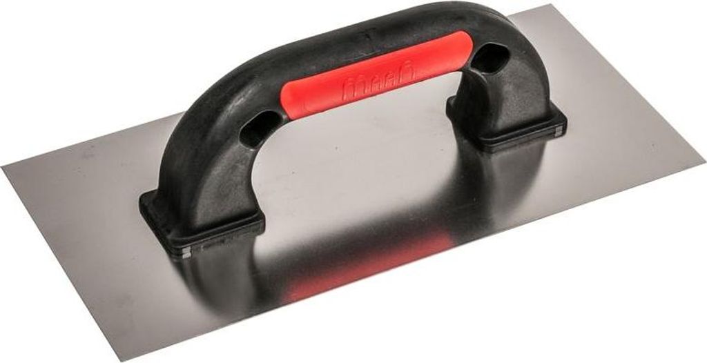 Glättkelle Strend Pro Premium, EXC RED-Black, U-Kunststoffgriff, 270x130 mm, gerade, 0,7 mm, Edelstahl