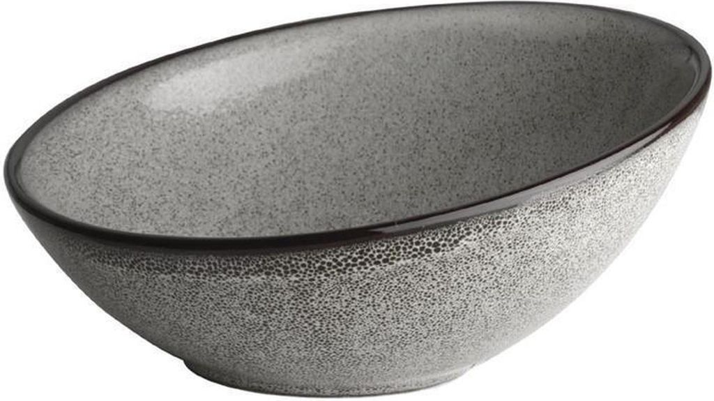 Olympia Mineral schräge Schüsseln | 13,5cm | Porzellan | 12 Schüsseln