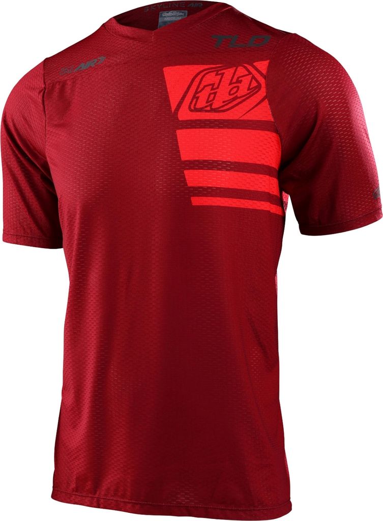 Troy Lee Designs Herren Jersey Kurzarm Skyline Air , Stacks Syrah - Rot, M
