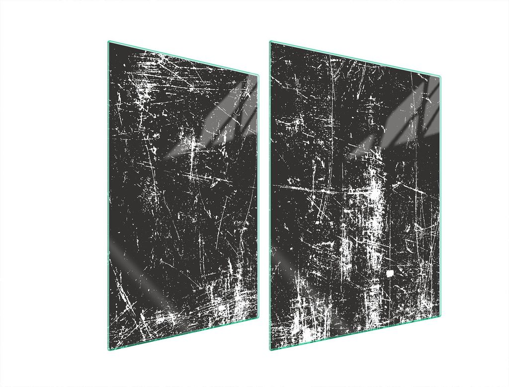 Glasschutzplatte Für Herd 70X52 Grau