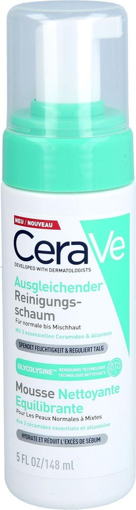 CeraVe ausgleichender Reinigungsschaum für normale bis Produktbild 