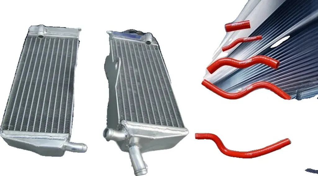 Évitez la surchauffe Honda CR125R 1990-1997 : radiateur alu et durites rouges