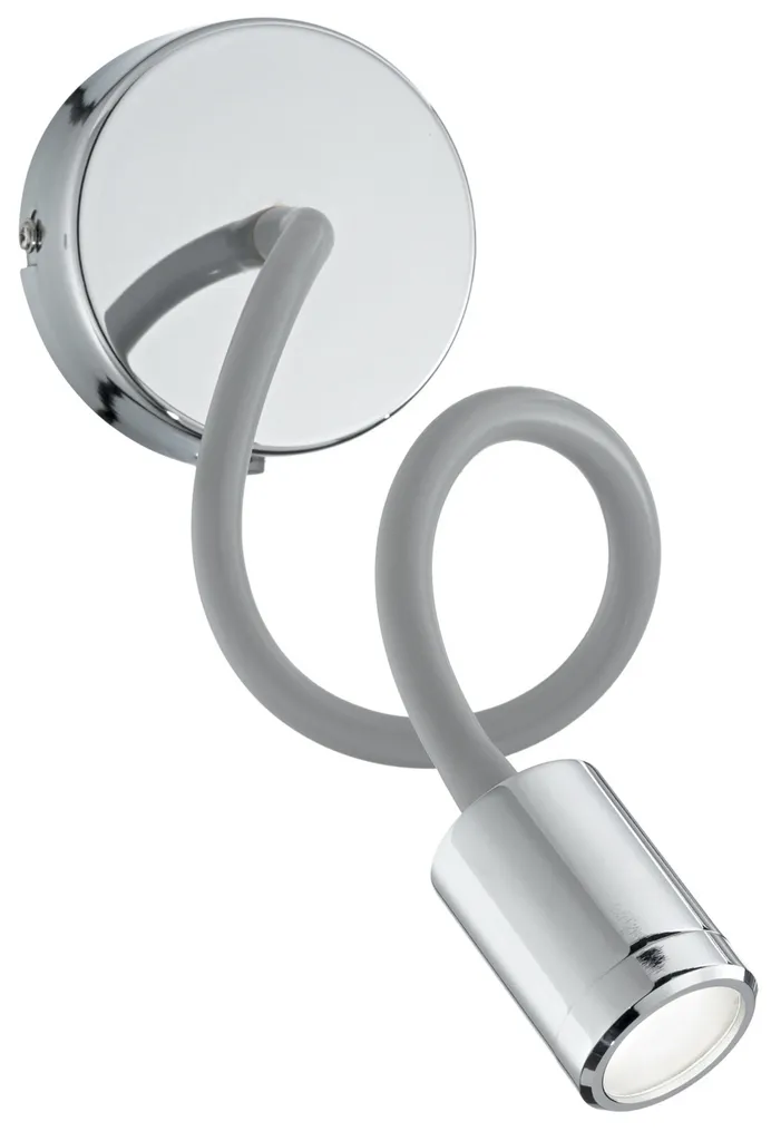 Applique liseuse LED flexible chrome : fini la fatigue visuelle au lit