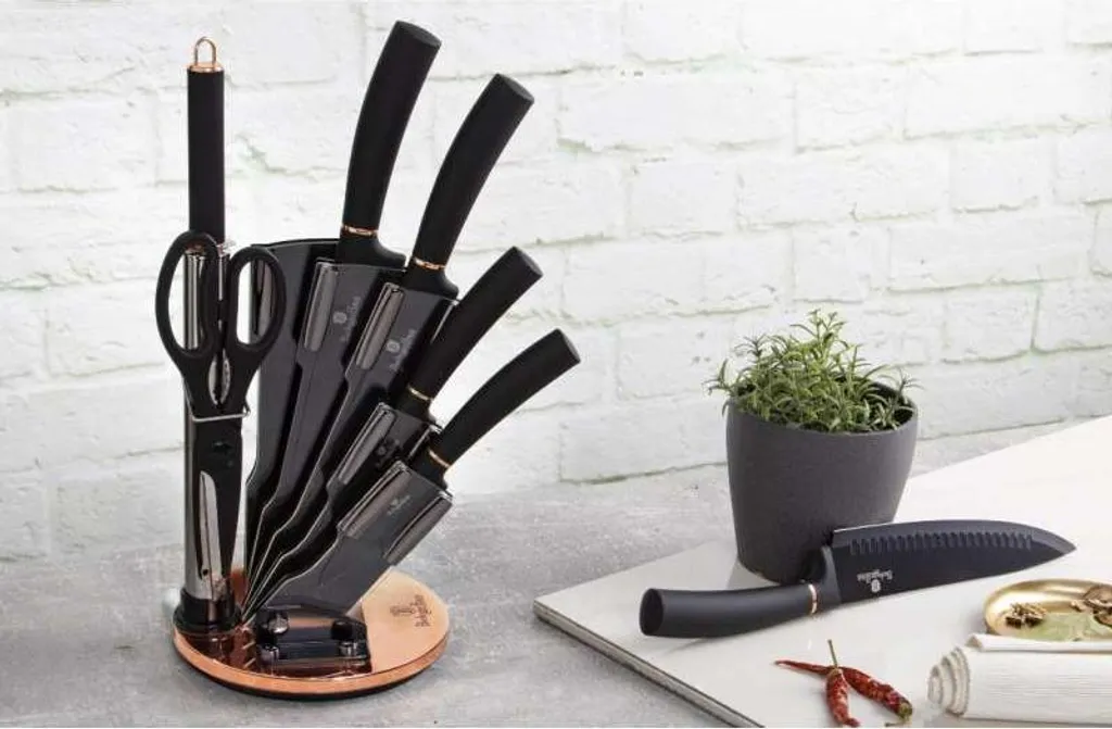 Set Coltelli Berlingerhaus BH-2421: 8 Pezzi Black Rose per la tua Cucina - 4
