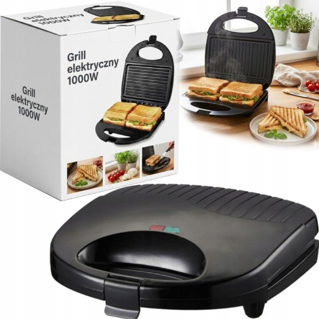 Broodrooster met grillfunctie, 1000 W, gelijkmatige warmte, Productafbeelding 