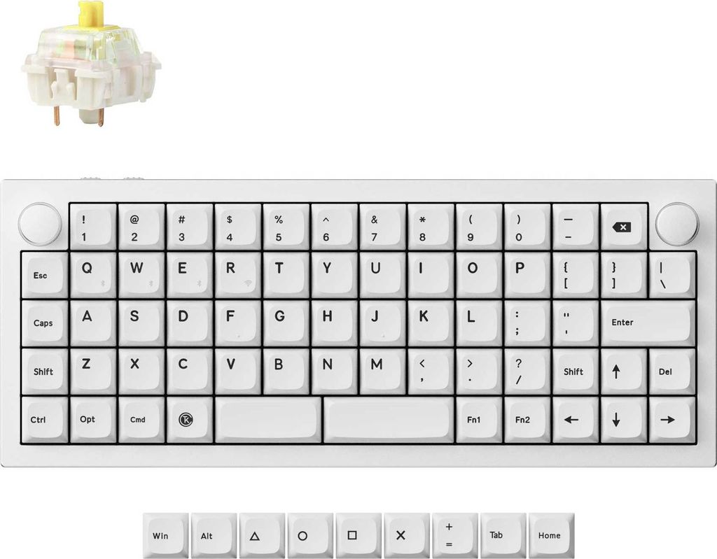 Mechanická klávesnice Keychron Q15 Max QMK Kabelloss White, Obrázek produktu 