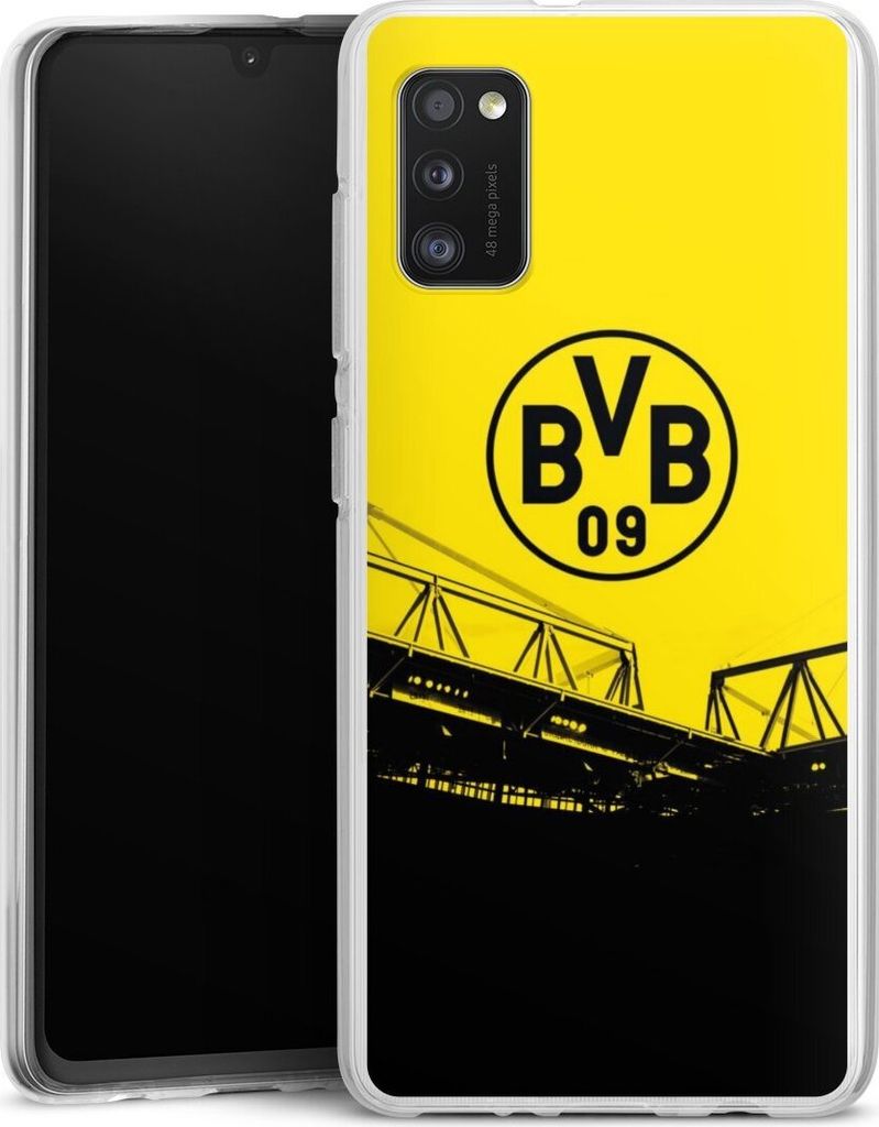 DeinDesign Handyhülle für Samsung Galaxy A41 Silikon Hülle Case Smartphone Schutzhülle BVB Borussia Dortmund Fanartikel