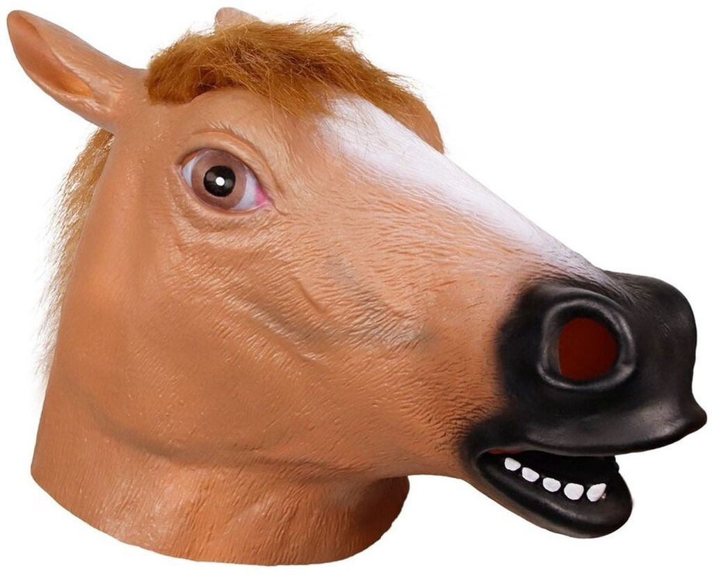 Paardenkopmasker, Paardenfeestverkleeding, Latex Productafbeelding 