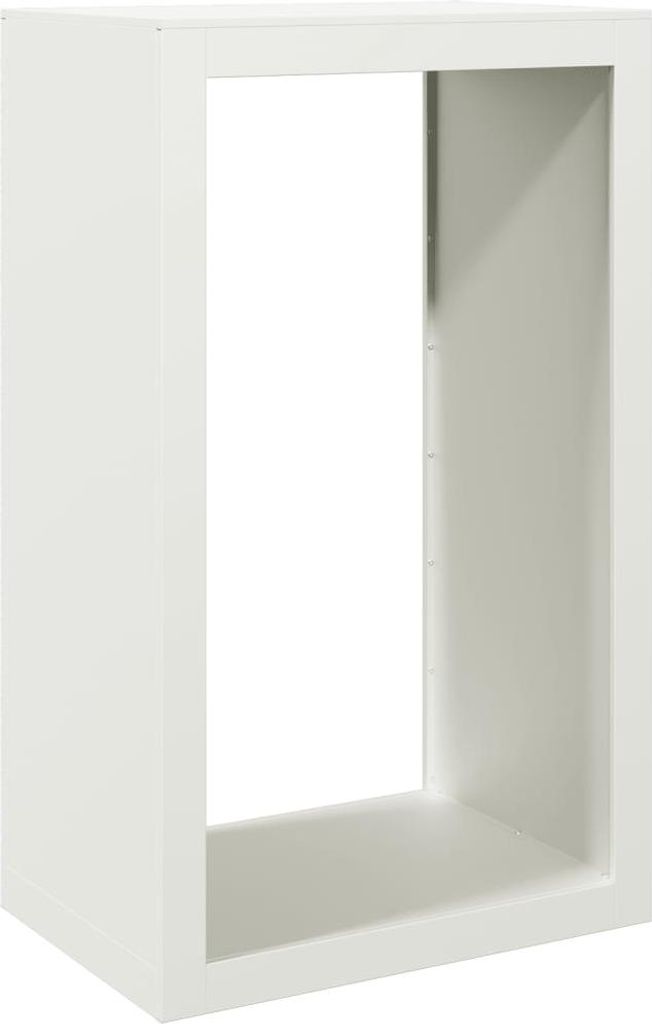 vidaXL Brennholzregal Weiß 60x40x100 cm Stahl