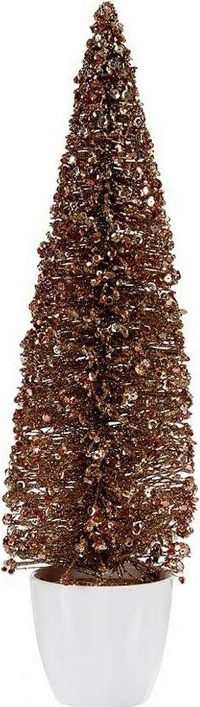 Weihnachtsbaum groß 10 x 38 x 10 cm Gold Bronze Kunststoff