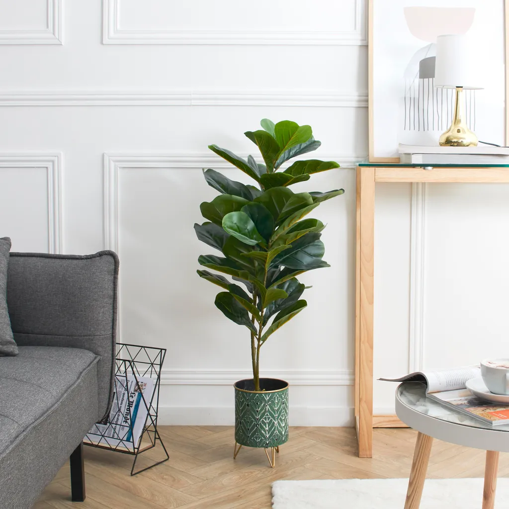 Faux arbuste décoratif intérieur 90cm - Plante artificielle haute gamme