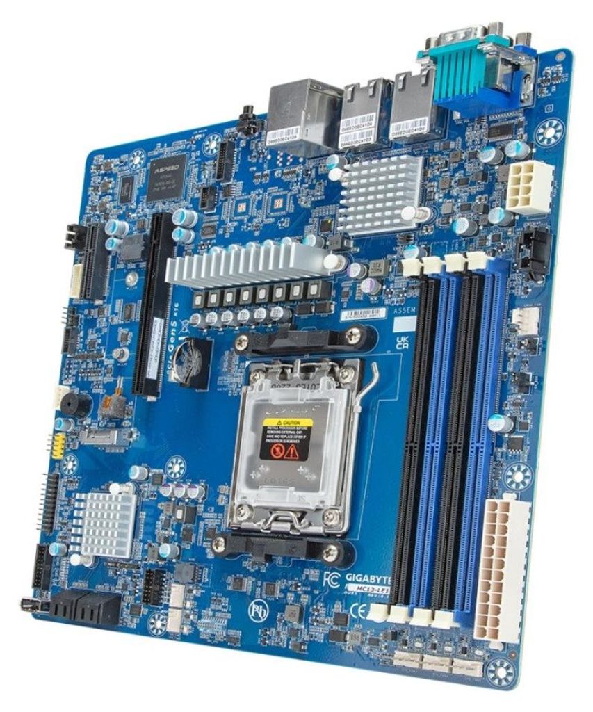 GIGABYTE Motherboard - Gigabyte MC13-LE1 1x AM5 AMD Epyc 4004/Ryzen 7000/Ryzen 9000 B650E.