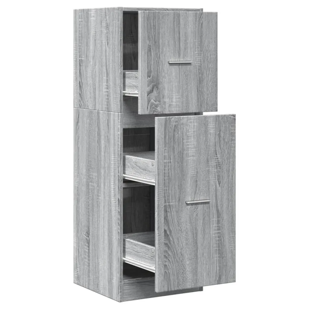 Mobiletto Medicinali Grigio Sonoma 40x41x118 SYFAX™ | Arredo Moderno