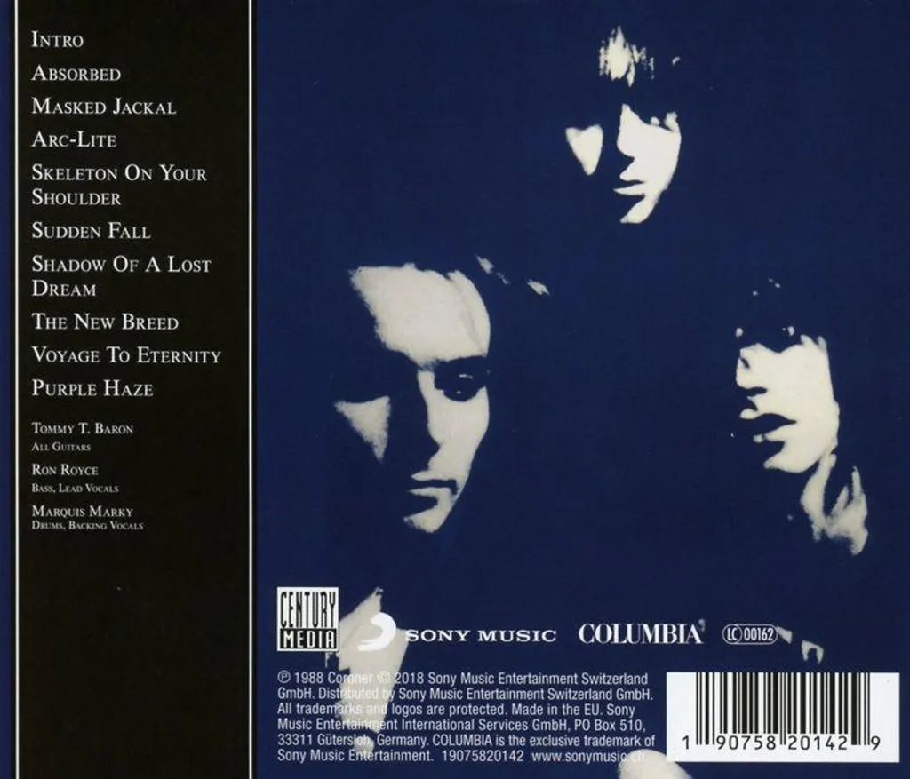 Coroner Punition pour décadence CD Édition Standard Thrash Technique