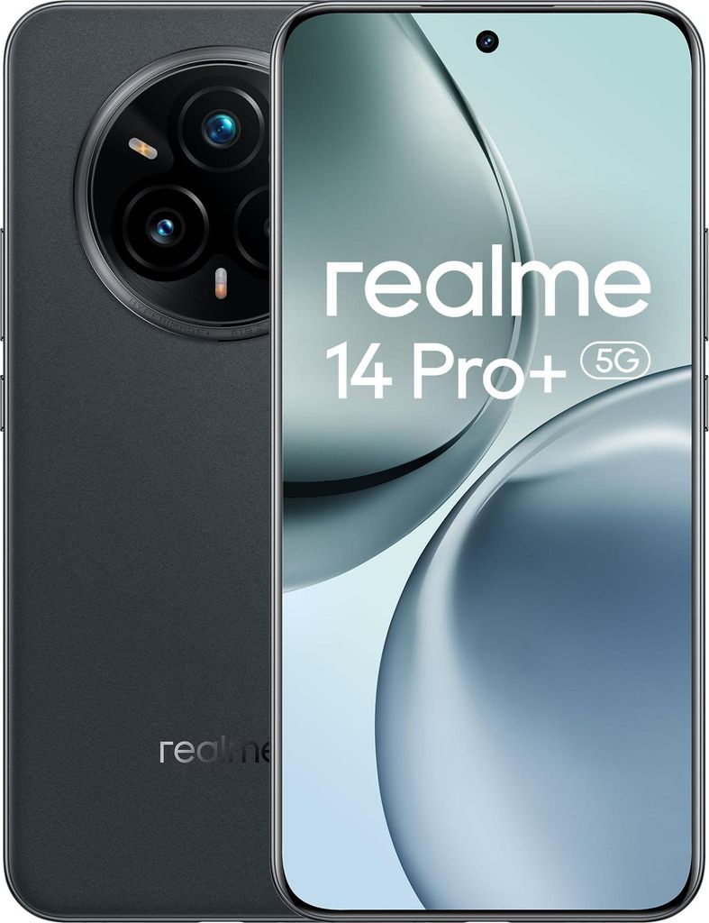 Smartphone realme 14 Pro+ 5G, grigio, fotocamera Sony 3X Immagine del prodotto 