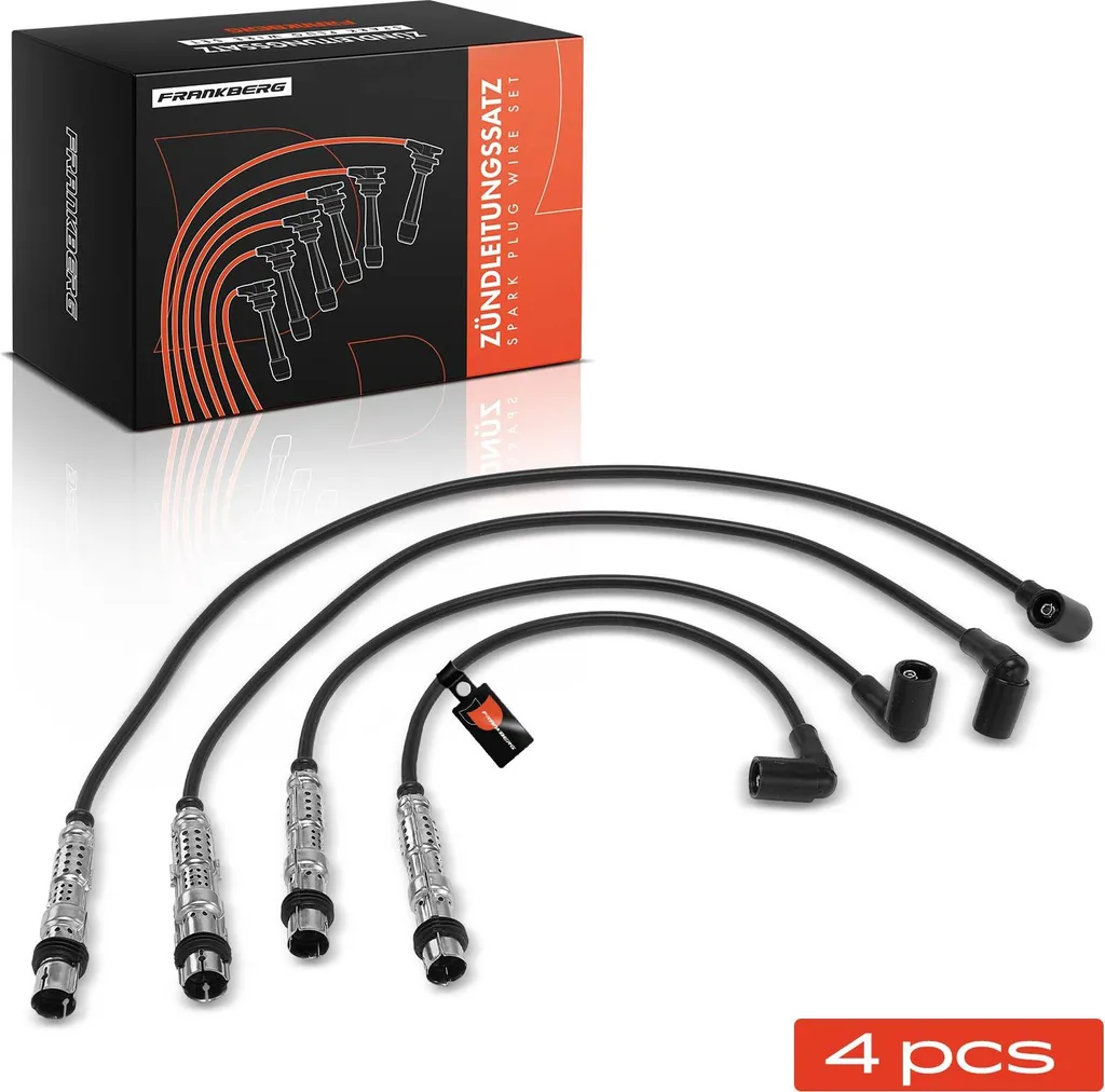 Frankberg 4x Cavi Accensione per VW Golf 4 Beetle Bora Skoda Octavia