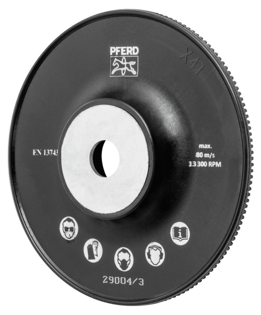 PFERD TOOLS Hochleistungs-Stützteller mit Spannmutter Ø 115 H-GT115 M14 für Winkelschleifer 115
