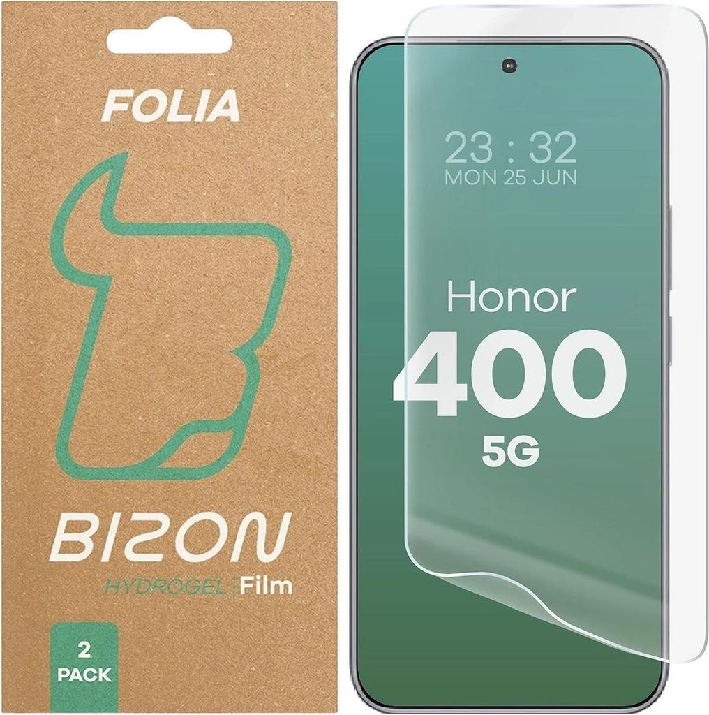 Bizon Glass Hydrogel Front Honor 400 5G [2 PACK] Produktbild 