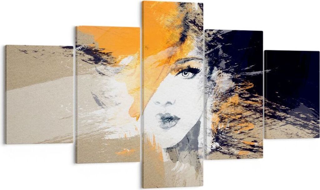 Bild auf Leinwand - Leinwandbild - Abstraktion Frau - 125x70cm - Wand Bild - Wanddeko - Wandbilder - Leinwanddruck - Bilder - Kunstdruck - Wanddeko...
